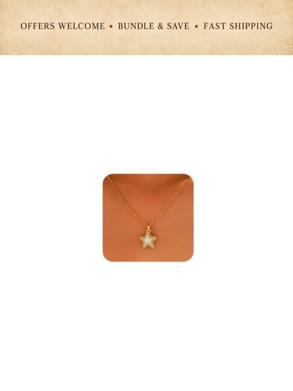 18K Gold Plated Necklace Cubic Zirconia Pendant Adjustable Chain